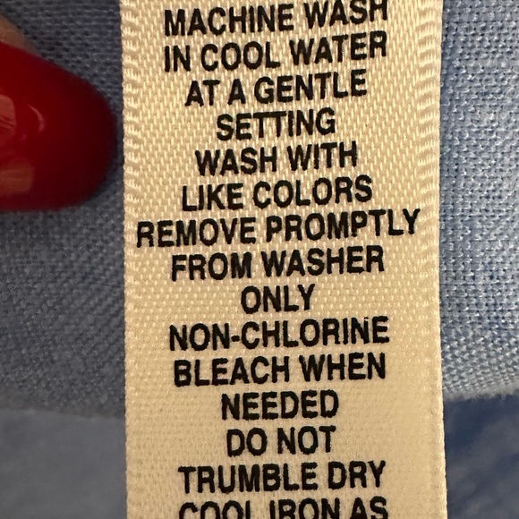 NWT Saks Fifth Avenue Light Blue Linen Button Down Shirt Size XL - Picture 6 of 10